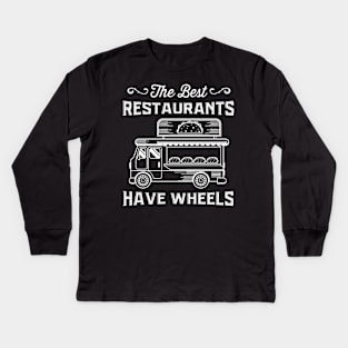 Food Truck, Food Truck Gifts For Men Kids Long Sleeve T-Shirt